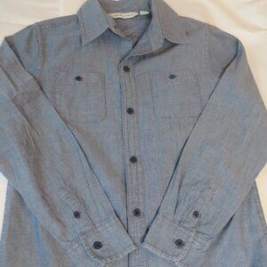 Janie and Jack Boys Button Down | Chambray | Blue | Size 7